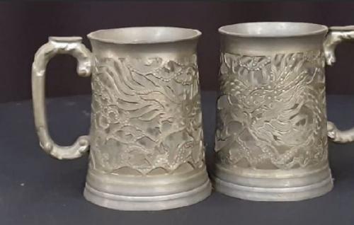 metal mugs